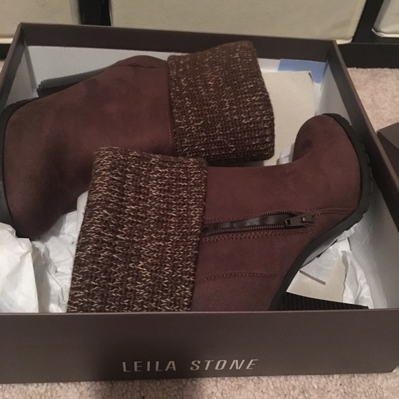 Brown/Tan ankle booties - Picture 4 of 8